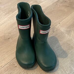 Hunter Kids Forest Green Rain Boots